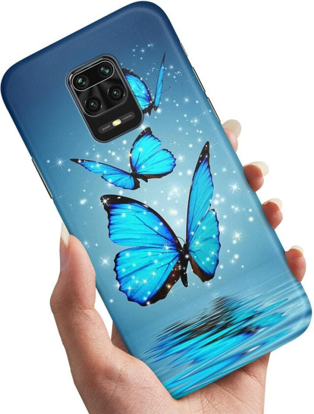 Xiaomi Redmi Note 9 Pro - Deksel/Mobildeksel Glitrende Sommerfugler