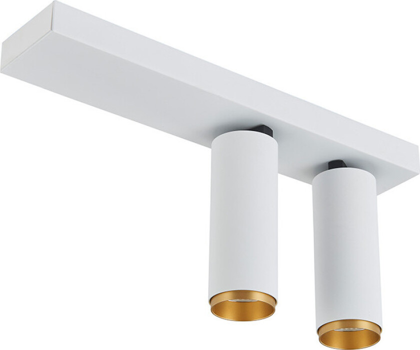 X-Beam Taklampe Double White/Gold