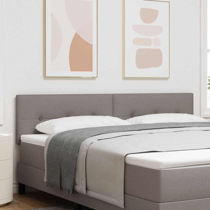 Sengegavl Sett av 2 Gråbrun Tre 180 x 7 x 88 cm