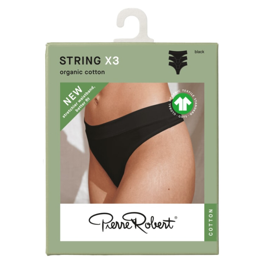 Cotton String X3 Black M