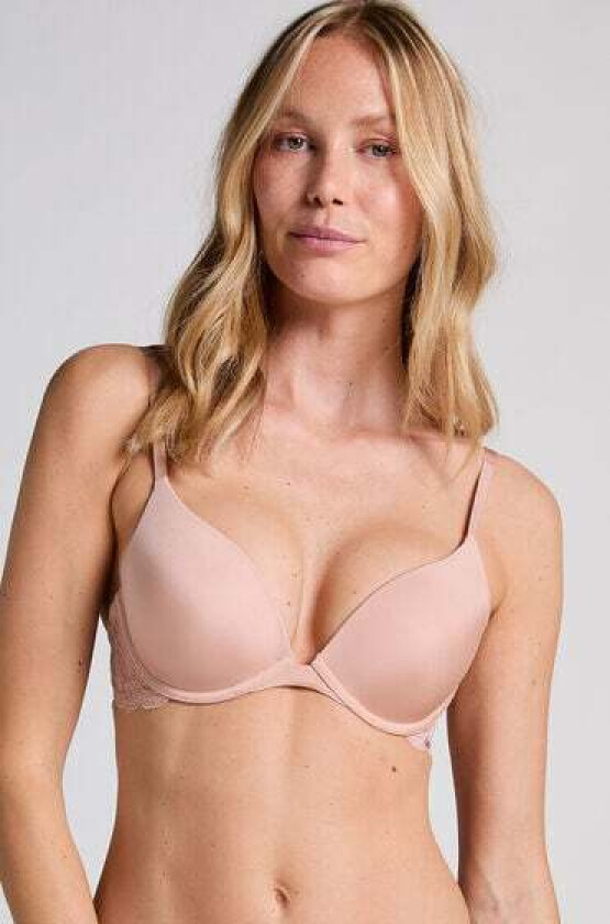 Vattert bh med bøyle push-up Angie Beige