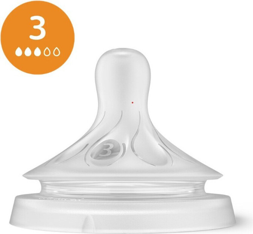 Avent SCY96003 Sæt med 3 Suttehoveder