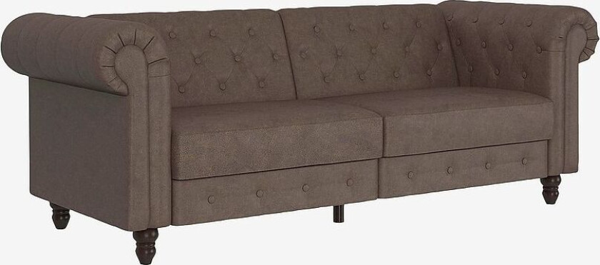 Sofa 3 Seter Felix, Brun
