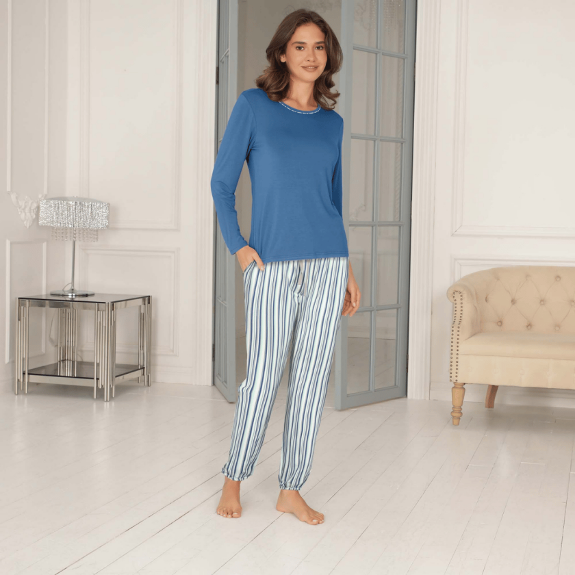 Bambus pyjamas, multi, Størrelse: S, Kvinner