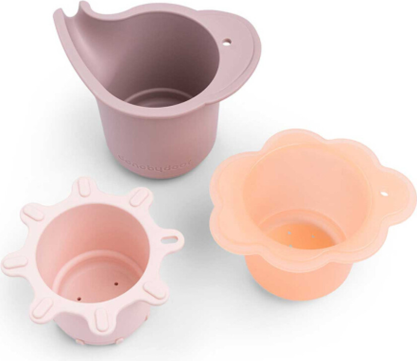 Badleke Stablingsbare krus Powder 3-pakk