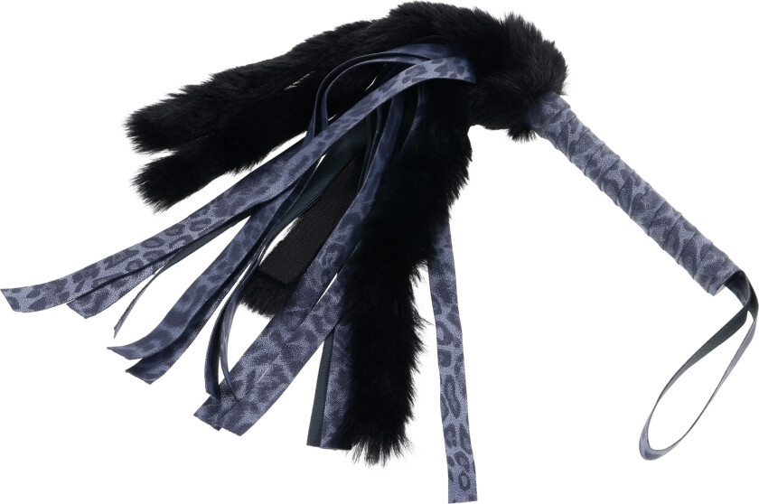 Cougar Flogger med fuskepels - Svart