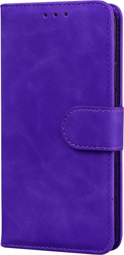 Samsung Galaxy A22 (5G) Kunstskinn Flip Deksel m. Kortholder & Ståfunksjon - Lilla