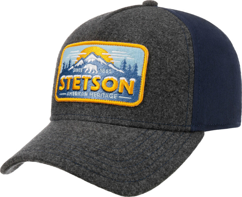 Men's Trucker Cap Polar Bear 52-55 cm, Grey/Blue
