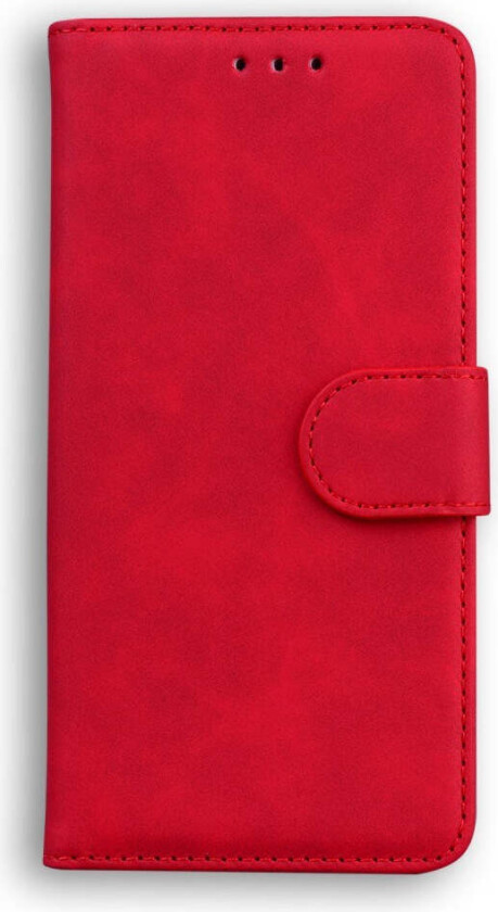 Samsung Galaxy A32 (4G) Kunstskinn Flip Deksel m. Kortholder & Ståfunksjon - Rød