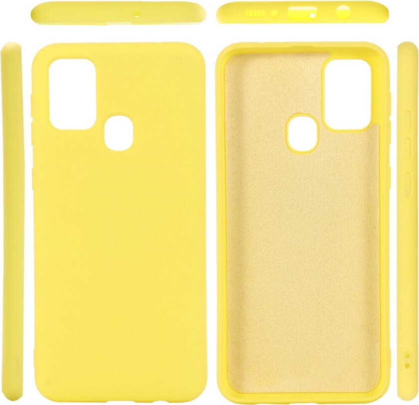 Samsung Galaxy A21s Silikon Deksel - Gul