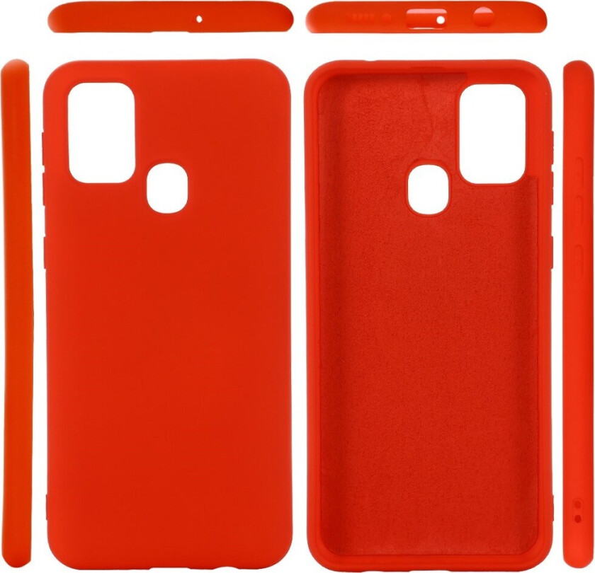 Samsung Galaxy A21s Silikon Deksel - Rød