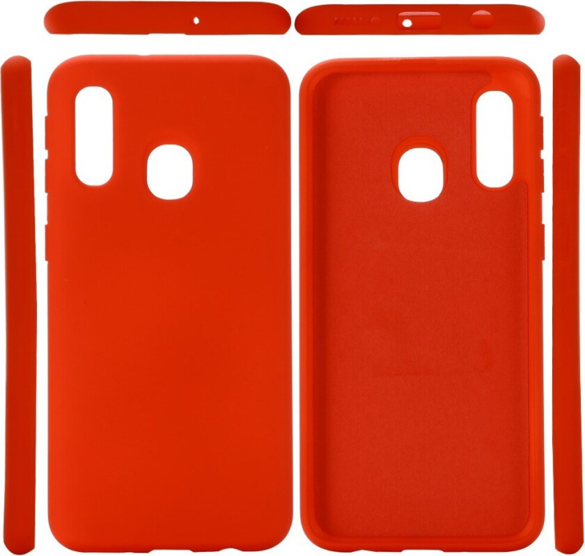 Samsung Galaxy A20e Silikon Deksel - Rød