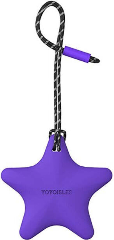 Stjerneformet AirTag Deksel m. Stropp - Lilla