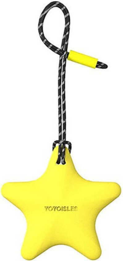 Stjerneformet AirTag Deksel m. Stropp - Gul