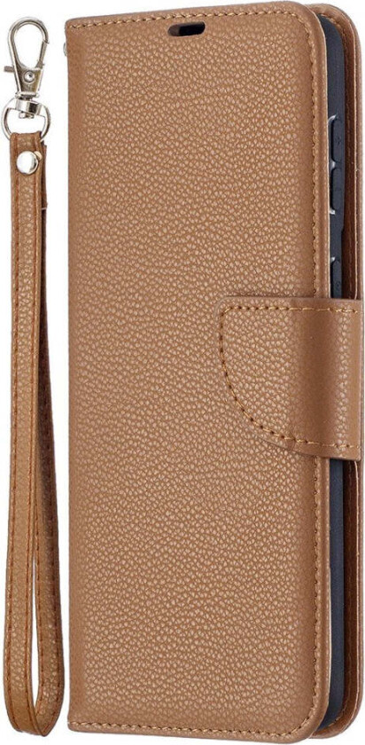 Samsung Galaxy S21+ (Plus) Kunstskinn Flip Deksel m. Kortholder & Ståfunksjon - Brun