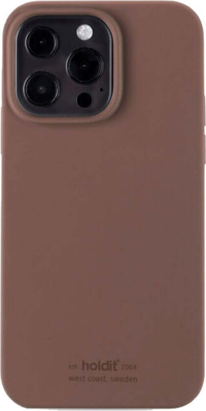 iPhone 13 Pro Soft Touch Silikon Deksel - Dark Brown