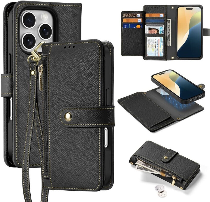 iPhone 16 Pro Max Etui 2-in-1 Lawa Series MagSafe Svart