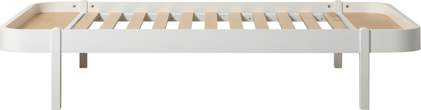 Wood Lounger 120 White - Sprinkelsenger og barnesenger - Søren Rørbæk - Hvit - Tre