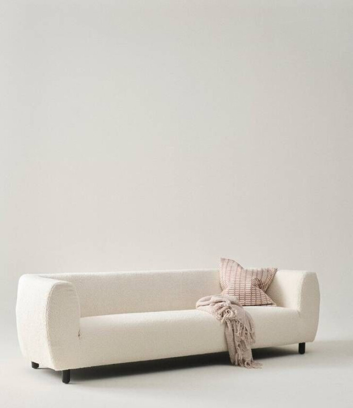 BOLD sofa 3-seter Naturhvit