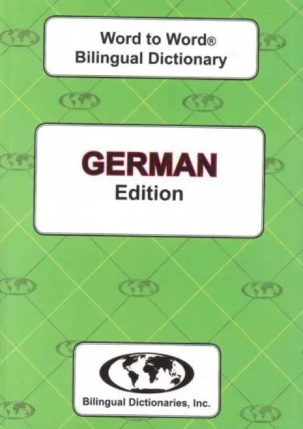 English-German & German-English Word-to-Word Dictionary av H. Bell