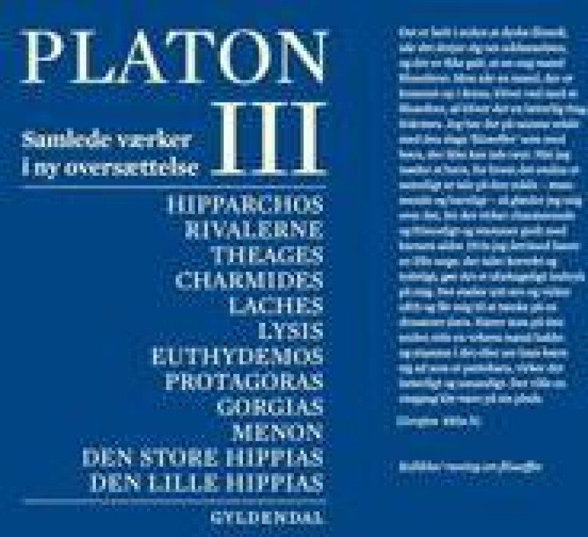 Platon. Bind 3