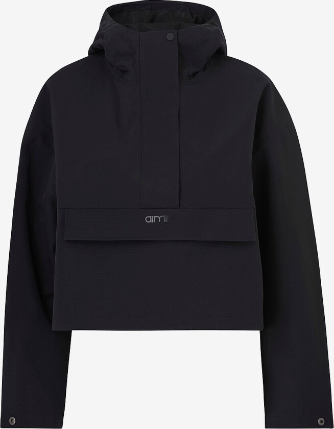 Regnjakke Cropped Waterproof Anorak - Svart