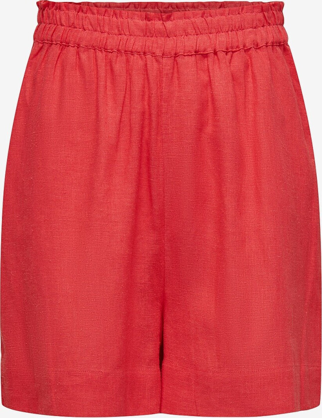 Shorts onlTokyo HW Linen Blend Shorts - Rød