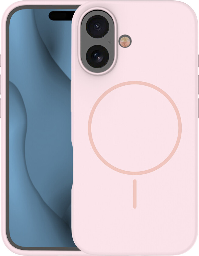 TFO Silikone Thin Mag Cover til iPhone 16 - 6,1" - Lyserød