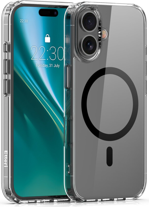 Color Mag Cover til iPhone 16 - 6,1" - Sort