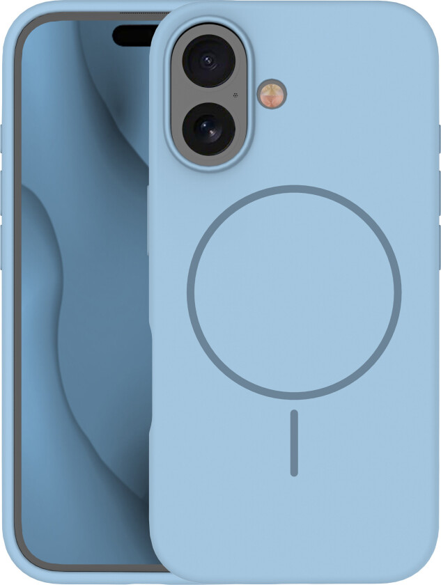 TFO Silikone Thin Mag Cover til iPhone 16 - 6,1" - Lyseblå