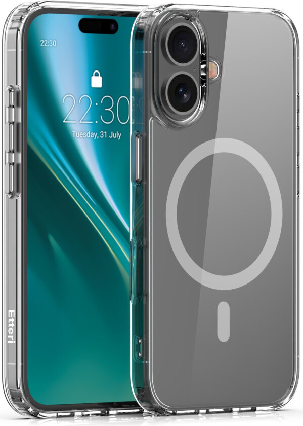 Color Mag Cover til iPhone 16 - 6,1" - Grå