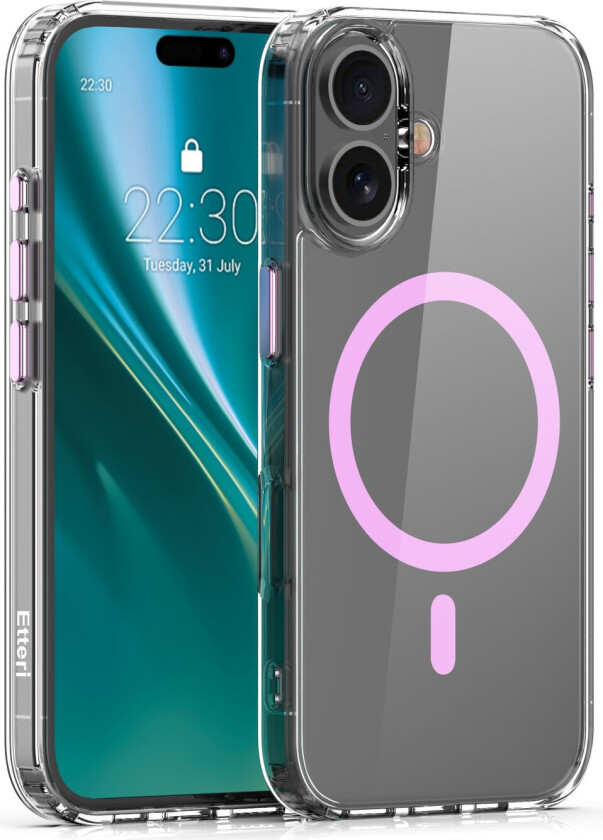 Color Mag Cover til iPhone 16 - 6,1" - Pink