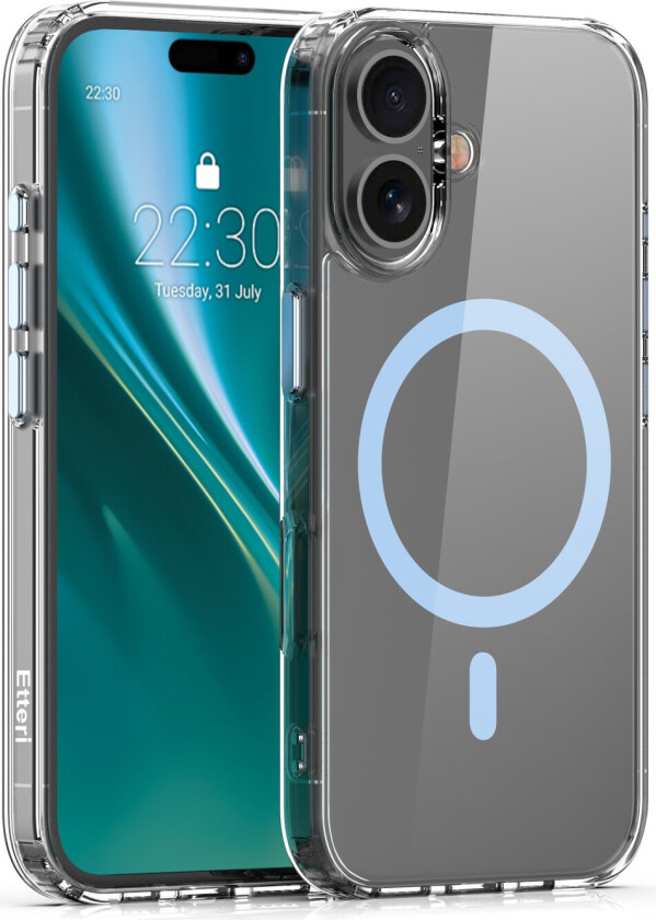 Color Mag Cover til iPhone 16 Plus - 6,7" - Lyseblå