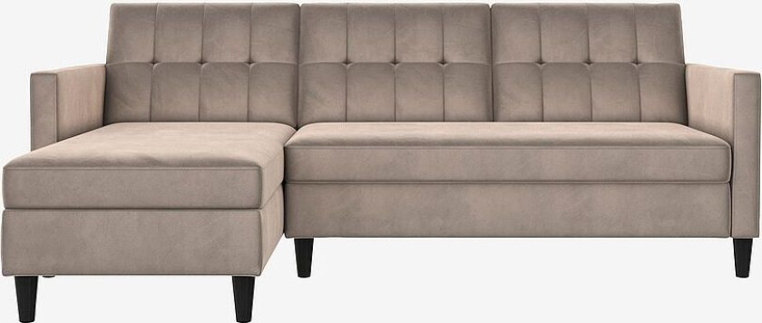 Hjørnesofa med oppbevaring Hartford Ii, Hvit