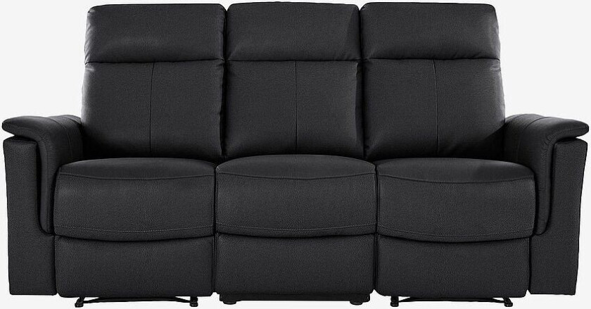 Sofa 3 Seter Manuell Southbrook, Svart