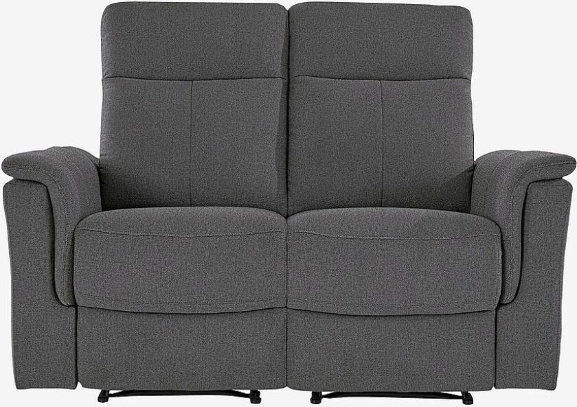 Sofa 3-seters sofa med 2 manuelle hvilestoler Lund, Grå