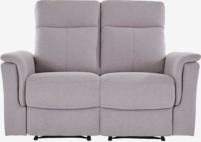 Sofa 3-seters sofa med 2 manuelle hvilestoler Lund, Brun