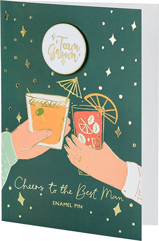 Bilde av Gratulasjonskort med Pin Team Groom