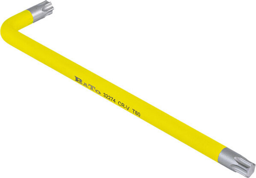 Bilde av BATO Stiftnøgle farvet lysegul lang Torx 80 x 360mm.