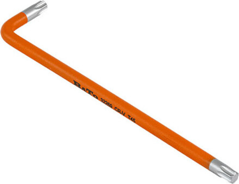 BATO Stiftnøgle farvet orange lang Torx 45 x 200mm.