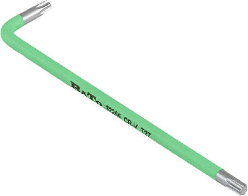 BATO Stiftnøgle farvet lysegrøn lang Torx 27 x 140mm.