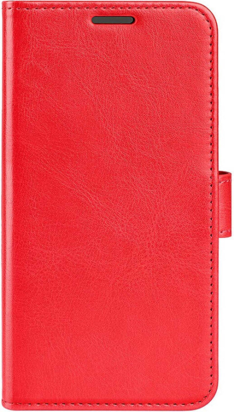 Samsung Galaxy S25 Kunstskinn Flip Deksel m. Kortholder & Ståfunksjon - Rød