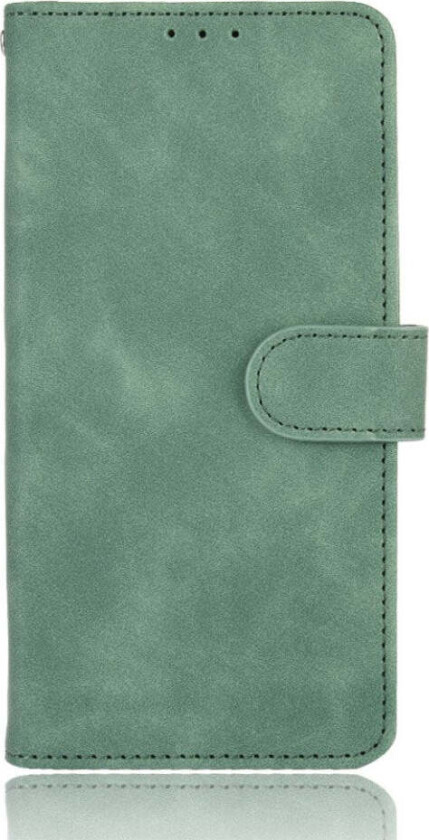 Samsung Galaxy A22 (4G) Kunstskinn Flip Deksel m. Kortholder & Ståfunksjon - Grønn