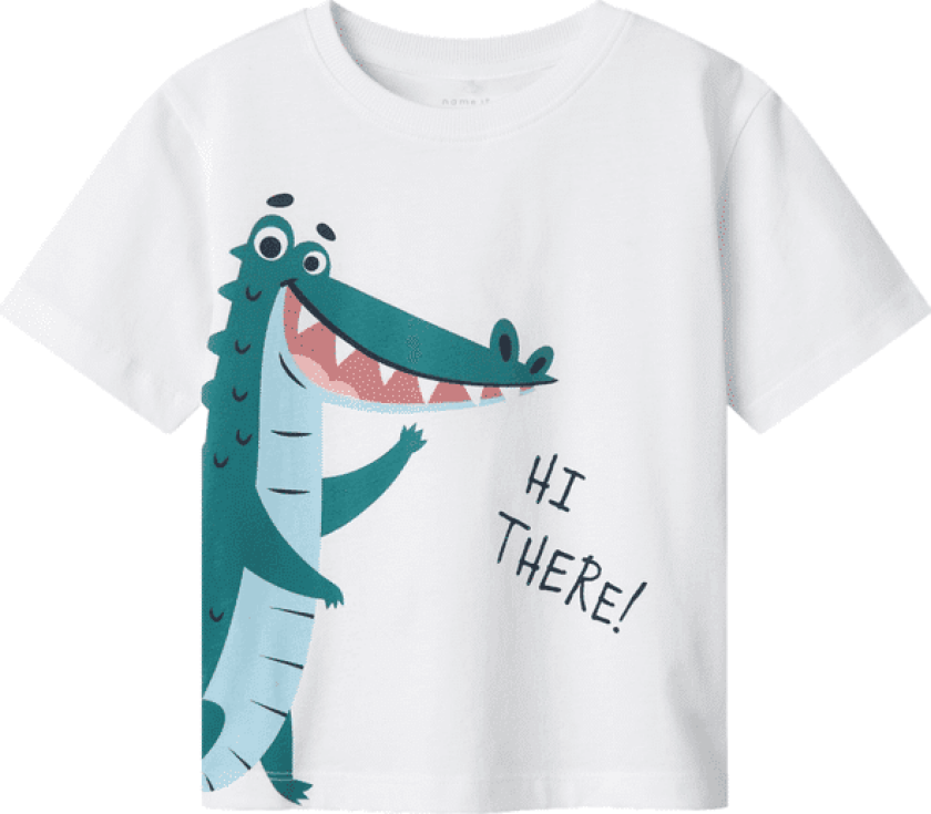 Name It Nmmhelge t-skjorte til småbarn, Lucent White