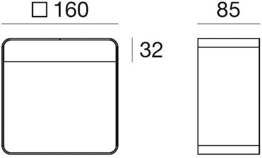 Dama LED-bordlampe, svart, aluminium, ABS