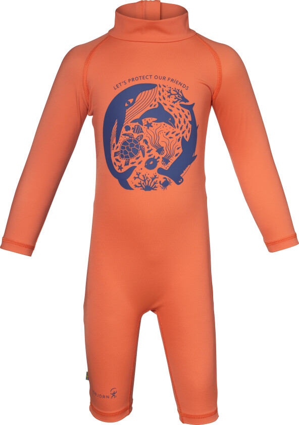Kids' Dolphine Sun Jumpsuit Papaya