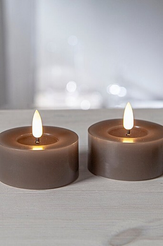 FLOW batteridrevet telys ø 7 cm 2-pakke