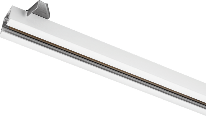 Zip innfelt skinne 1,8 meter - Hvit