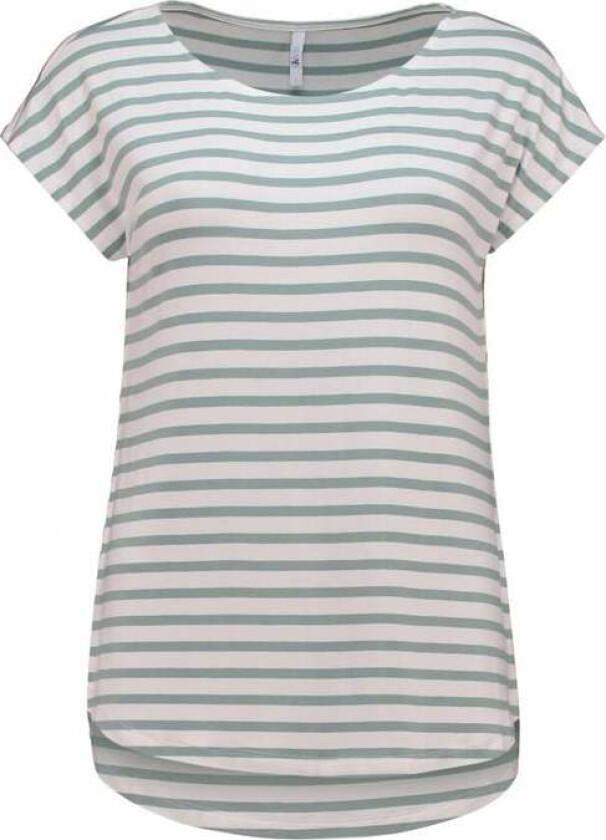 T-skjorte - SS V TP Em44ma - XS til XXL - Damer - grønn-hvit