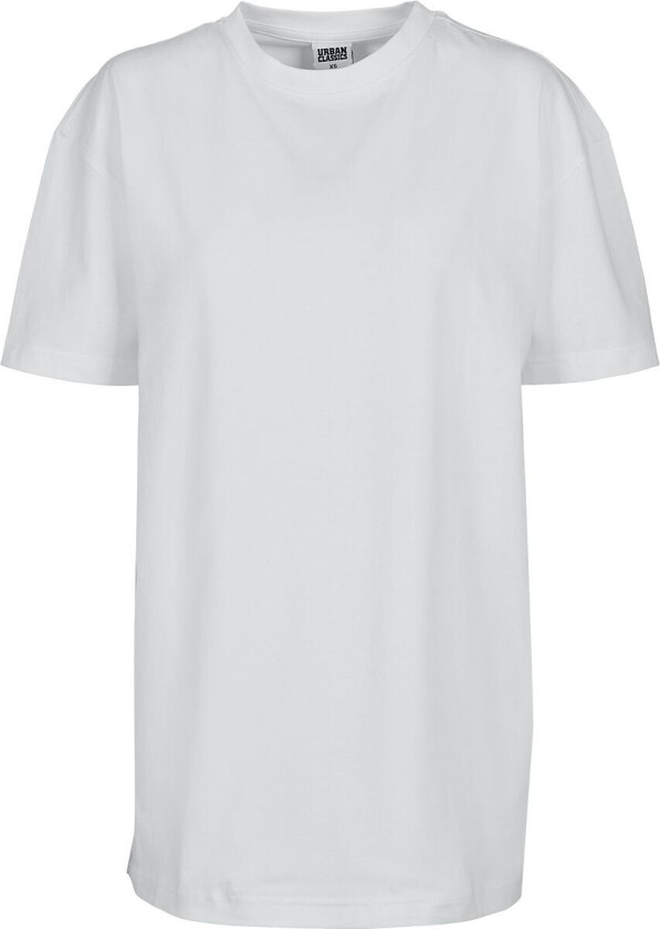 T-skjorte - Ladies Oversized Boyfriend Tee - XS til XL - Damer - hvit